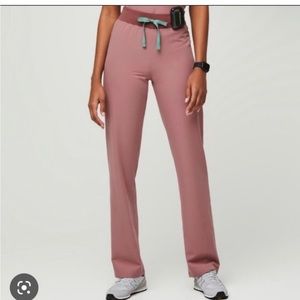 Figs Mineral Mauve High Waisted Livingston Basic scrub pants | Medium, regular